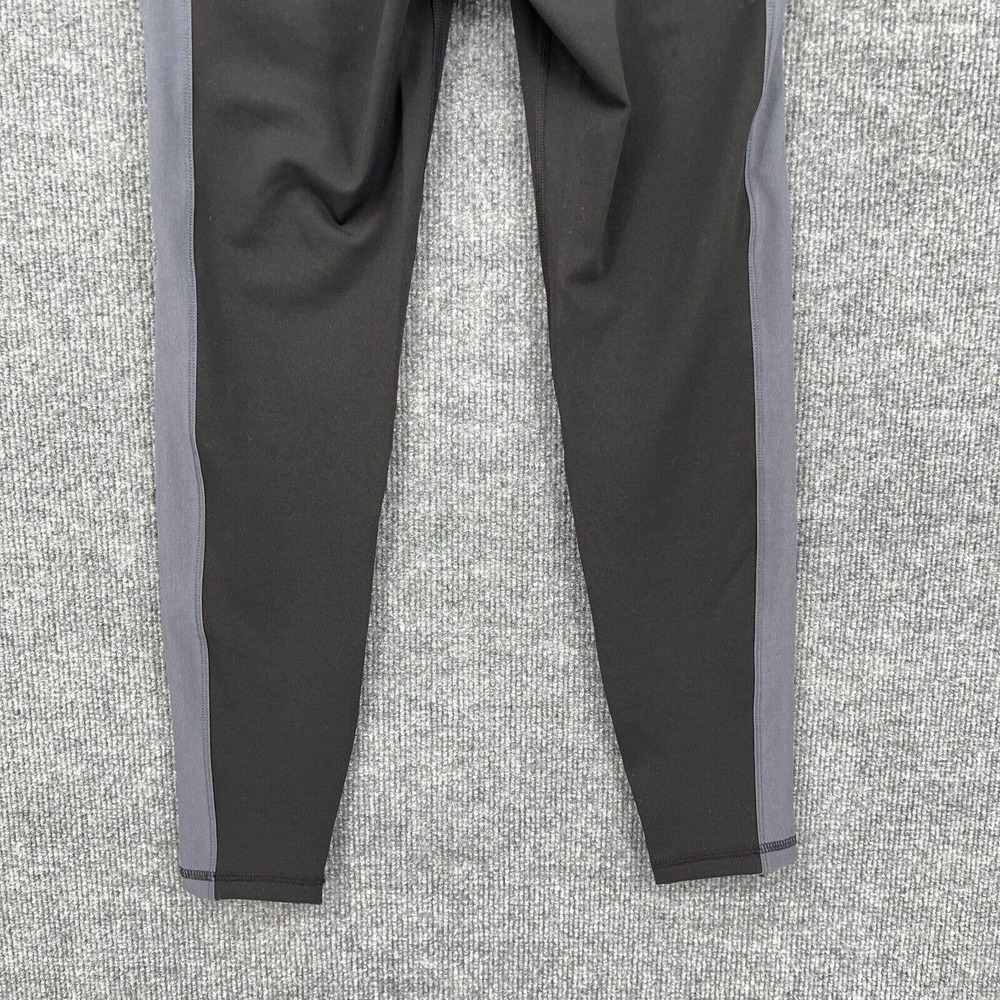 Old Navy Street Leggings Womens S Black Gray Tuxedo Stripe Ankle Zip High Rise - Picture 7 of 8